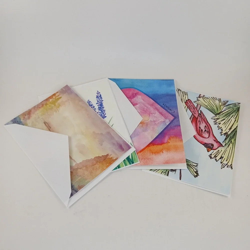 MD Anderson Children's Art Project Greeting Blank‎ Note Cards 4ct w/Envelopes